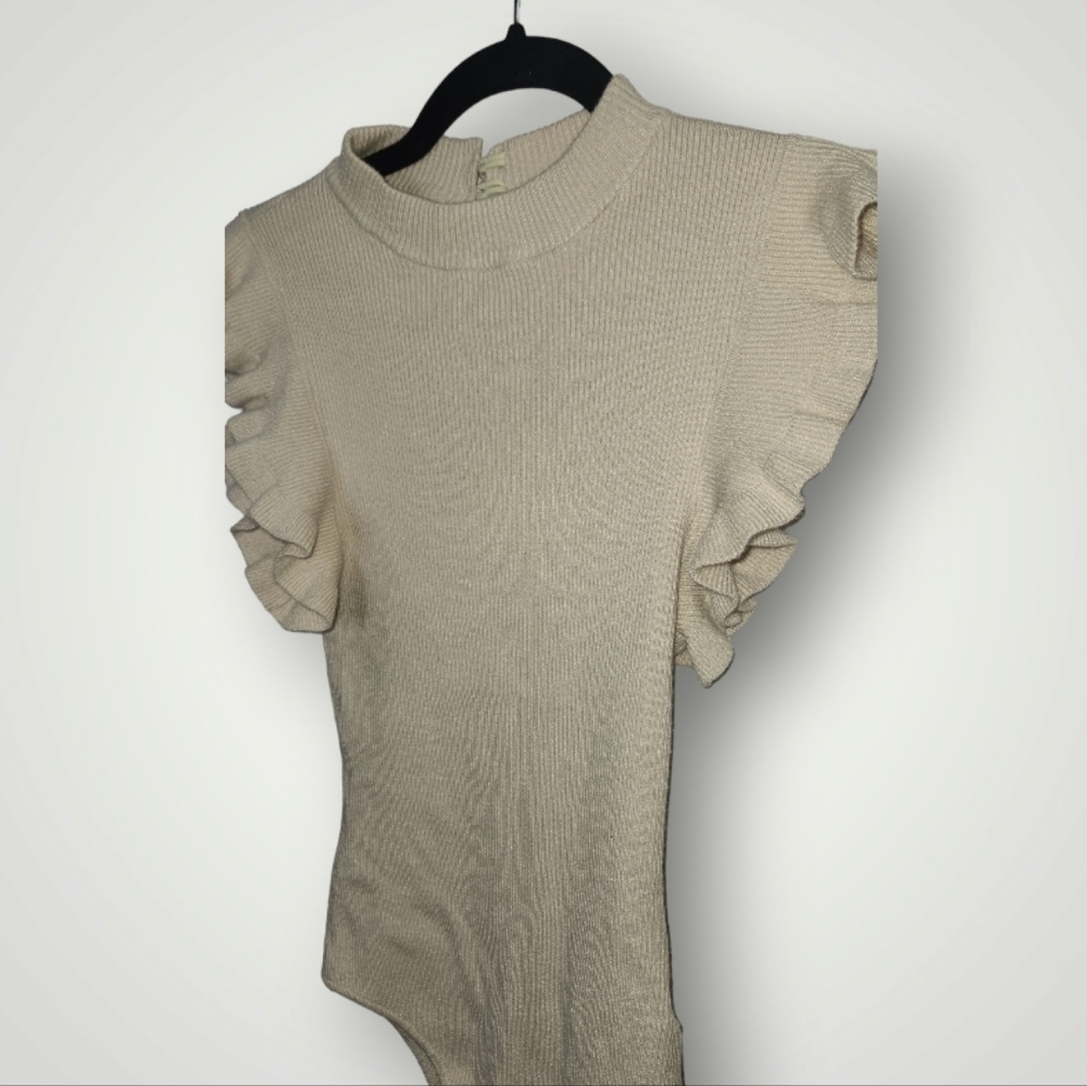 Glam sweater ribbed bodysuit Small - Picture 5 of 11